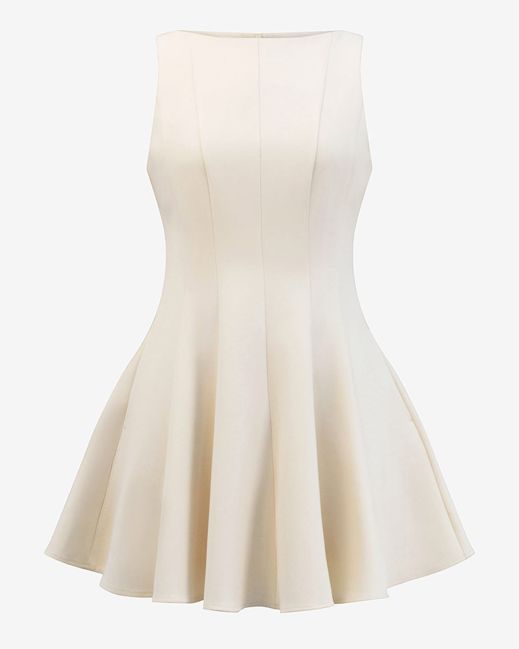 Sandy Panel Mini Dress in cream — product-only view