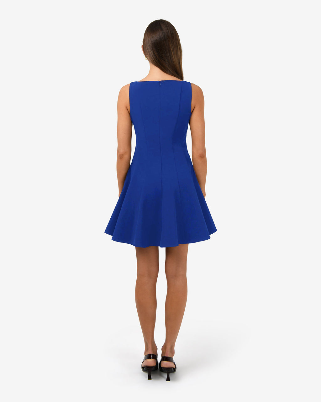 Sandy Panel Mini Dress in electric blue — view 4