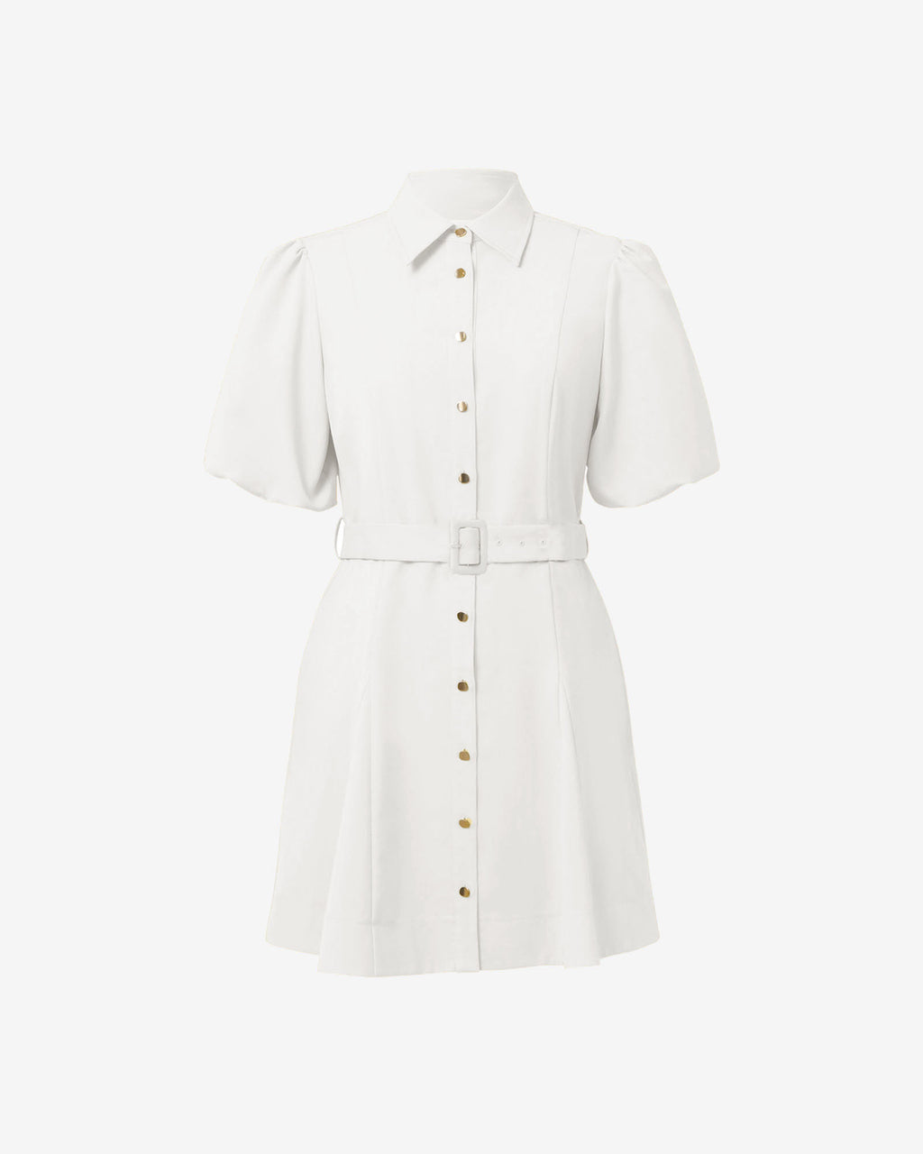 Amera Belted Mini Dress in tofu — product-only view