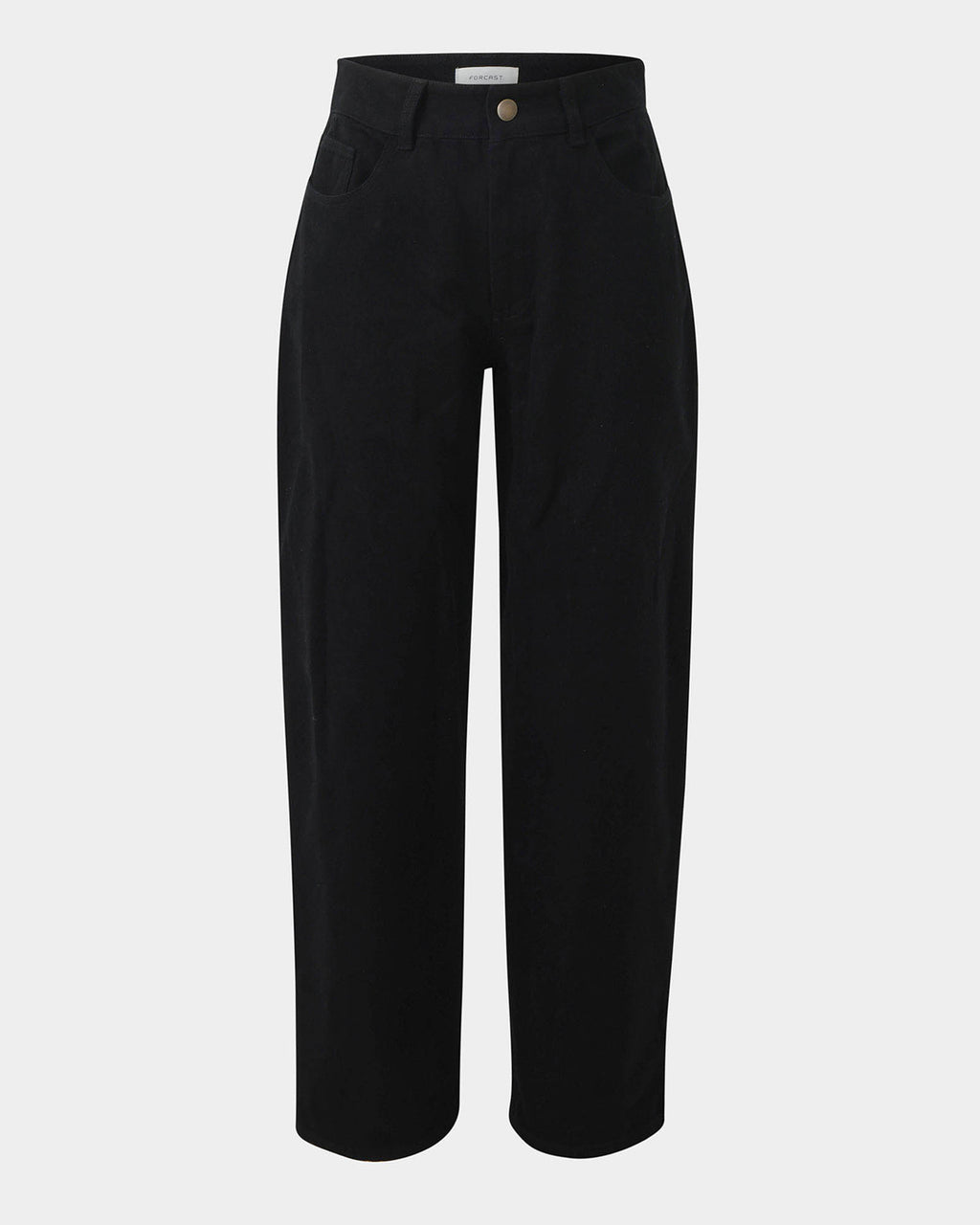 Leighton Barrel Leg Jeans in black — product-only view