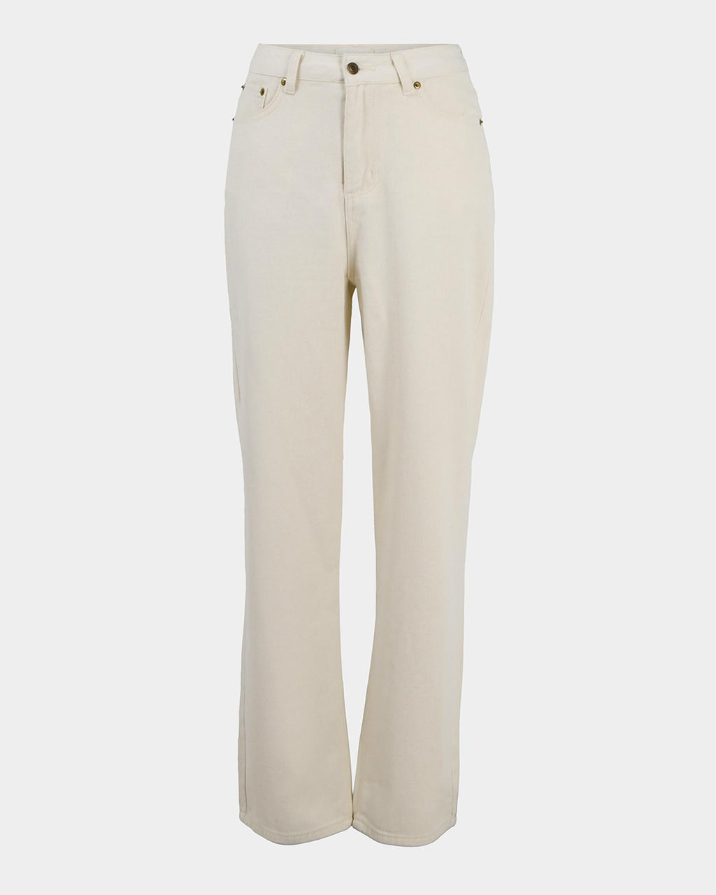 Alex Boyfriend Jeans in ecru — product-only view