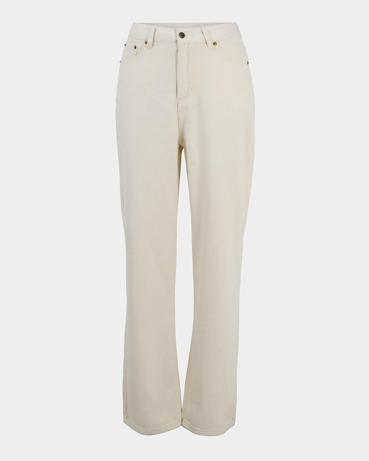 Alex Boyfriend Jeans in ecru — product-only view