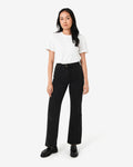 Merith Bootcut Jeans in washed black — full-length view