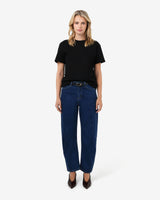 Bondi Barrel Leg Jeans in classic blue — full-length view