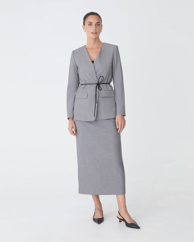 Aaria Collarless Blazer