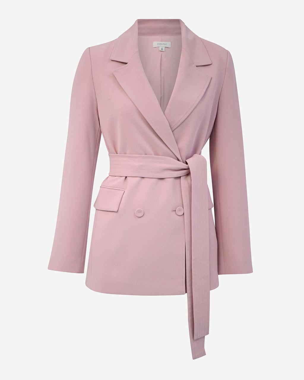 Rumy Double Breasted Blazer in pink — product-only view