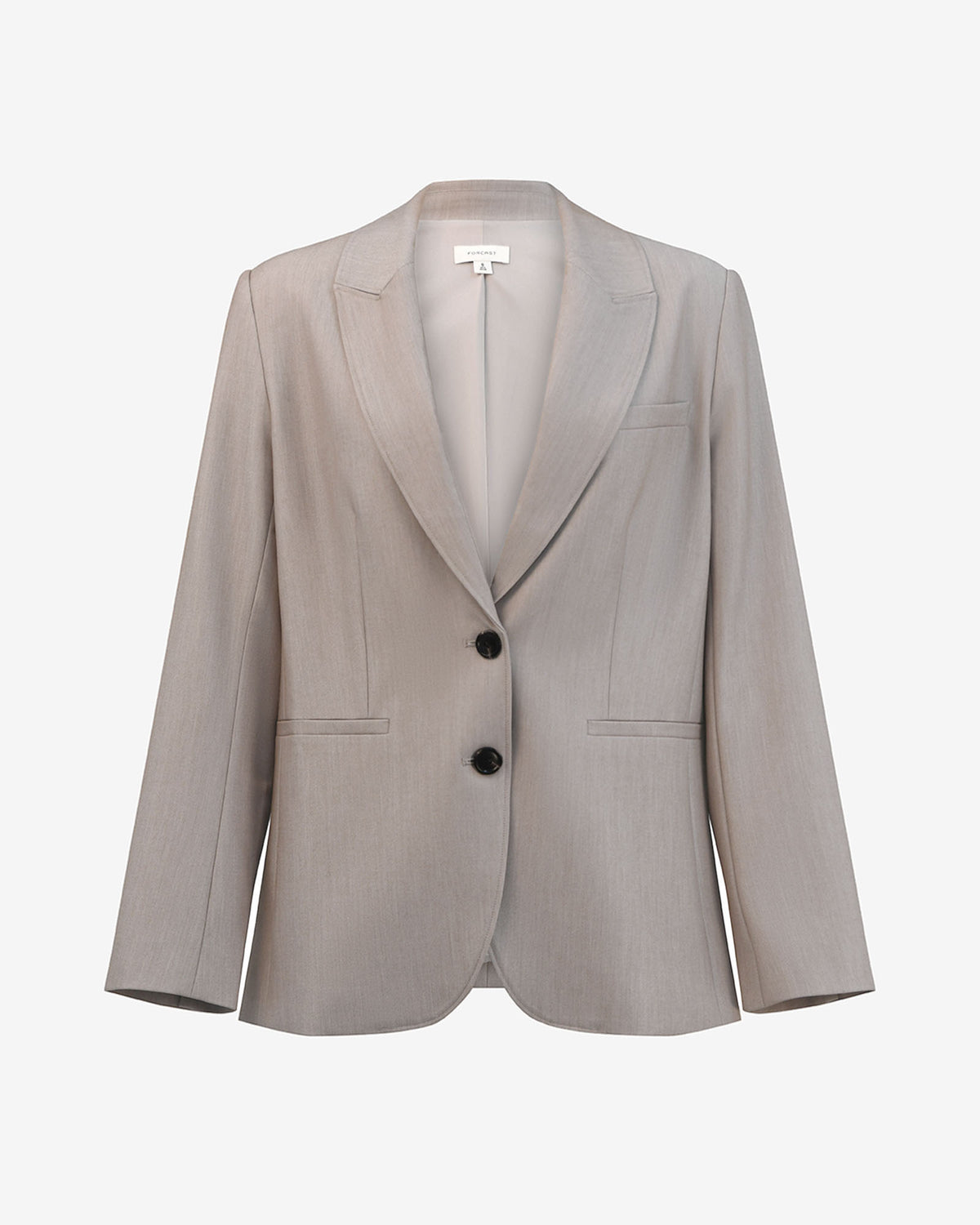 Fitzroy Single Breasted Blazer in oyster beige — product-only view