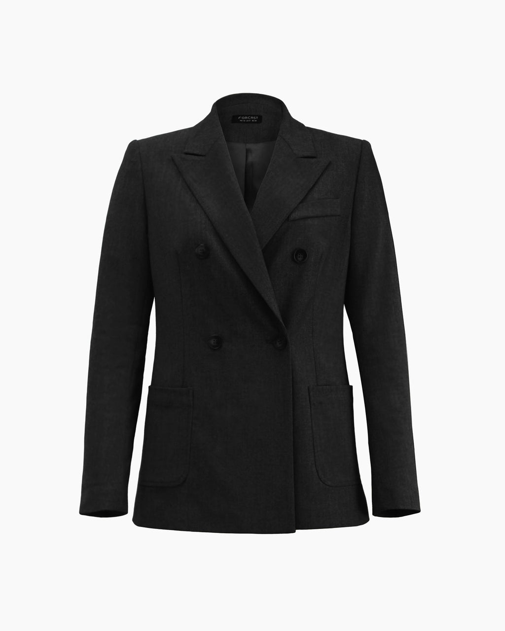 Merid Double Breasted Blazer in black — product-only view