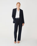 Merid Patch Pocket Blazer in navy — full-length view