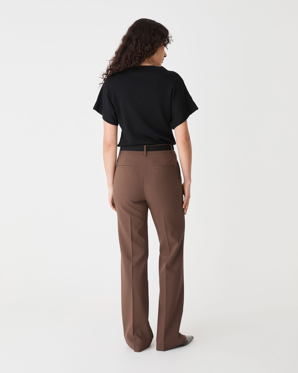 Jemma Relaxed Knit Top in black — view 4