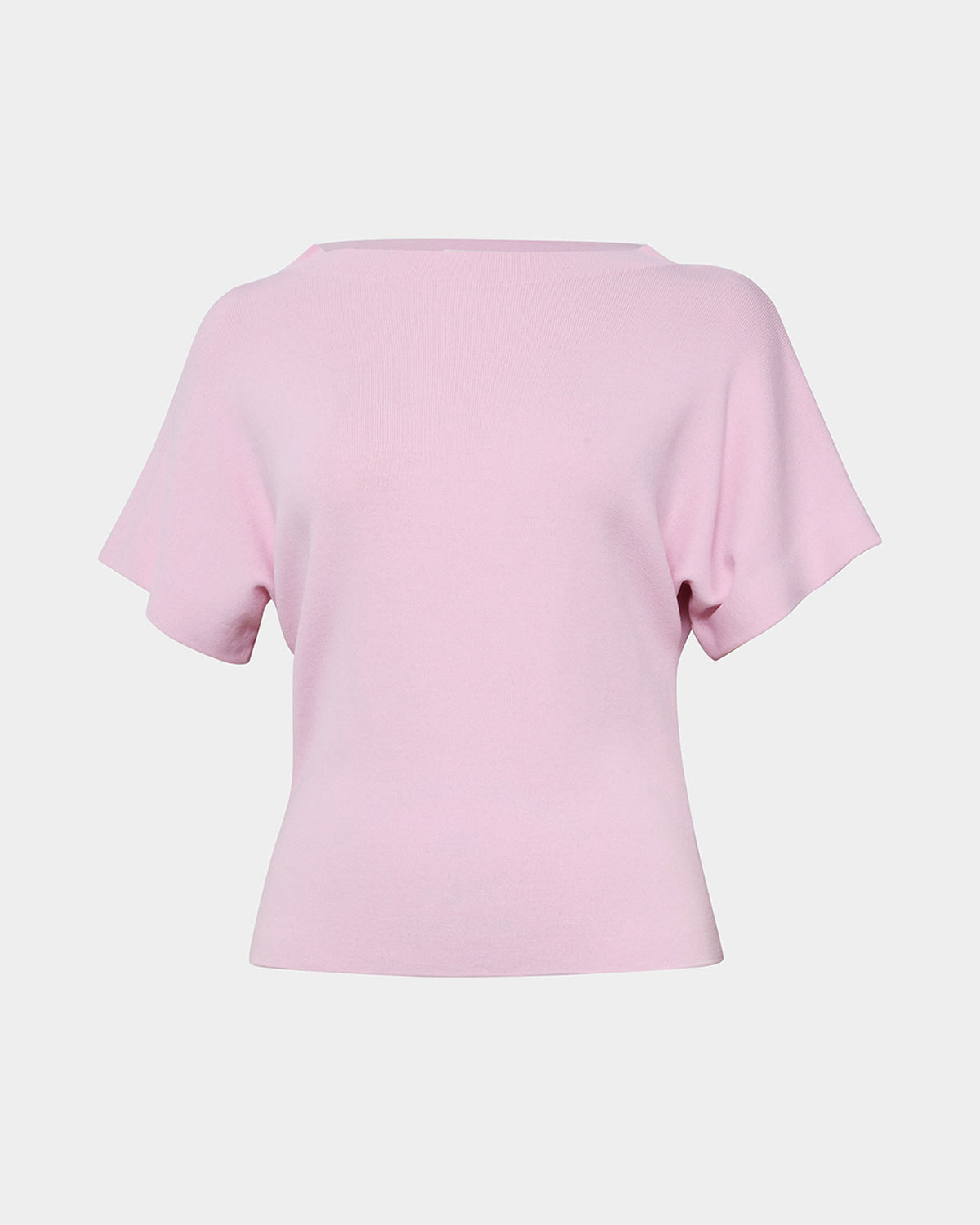 Jemma Relaxed Knit Top in pink — product-only view