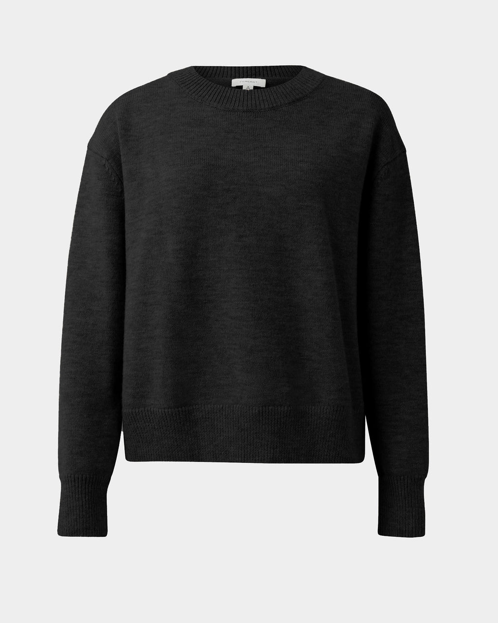 Joyli Round Neck Knit in black — product-only view