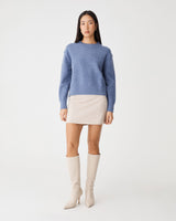 Joyli Round Neck Knit in lapis — full-length view