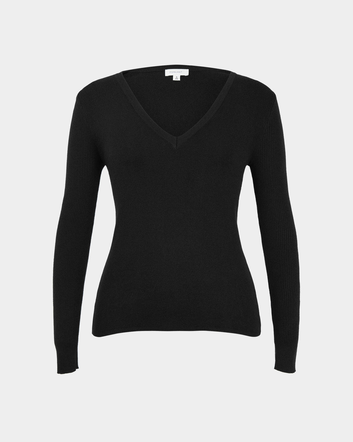Vicky V-Neck Knit in black — product-only view