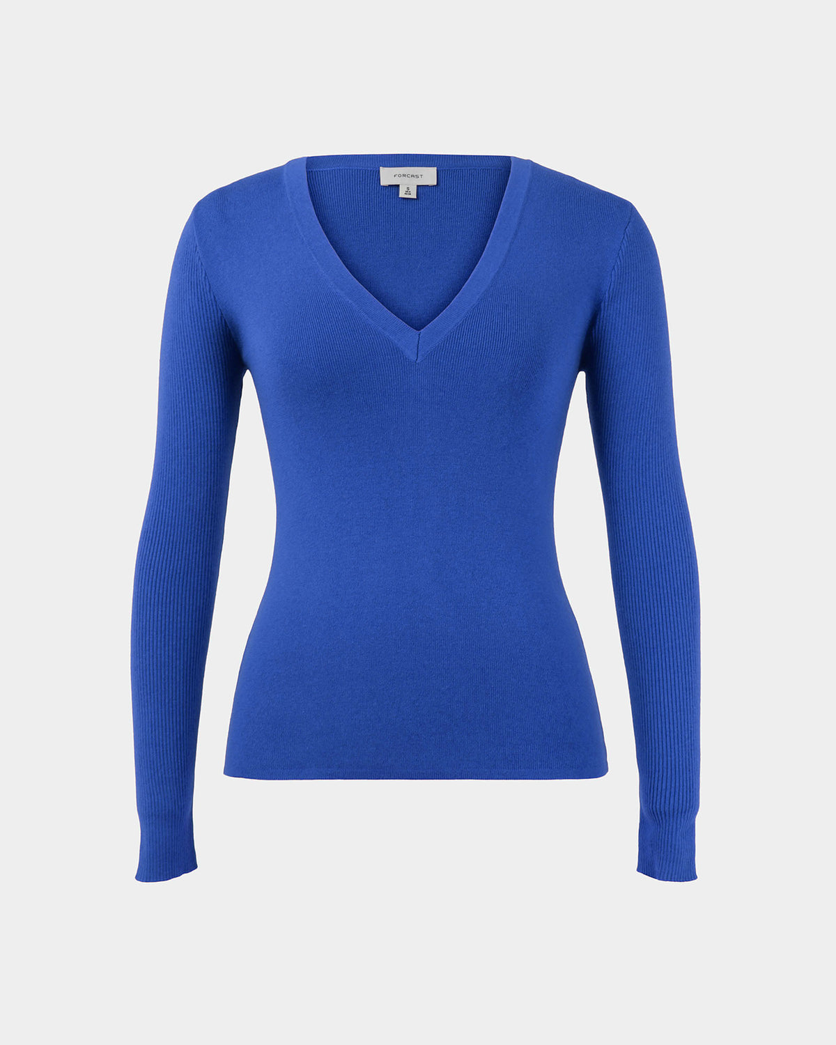 Vicky V-Neck Knit in lapis — product-only view