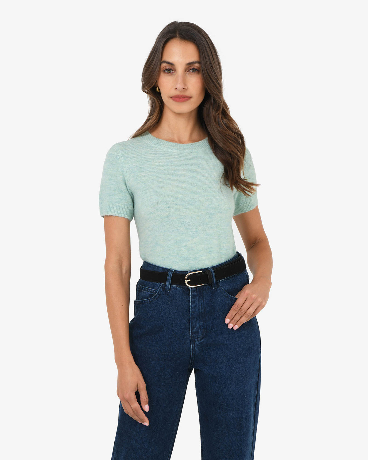 Jaira Wool Blend Knit in spearmint — view 2