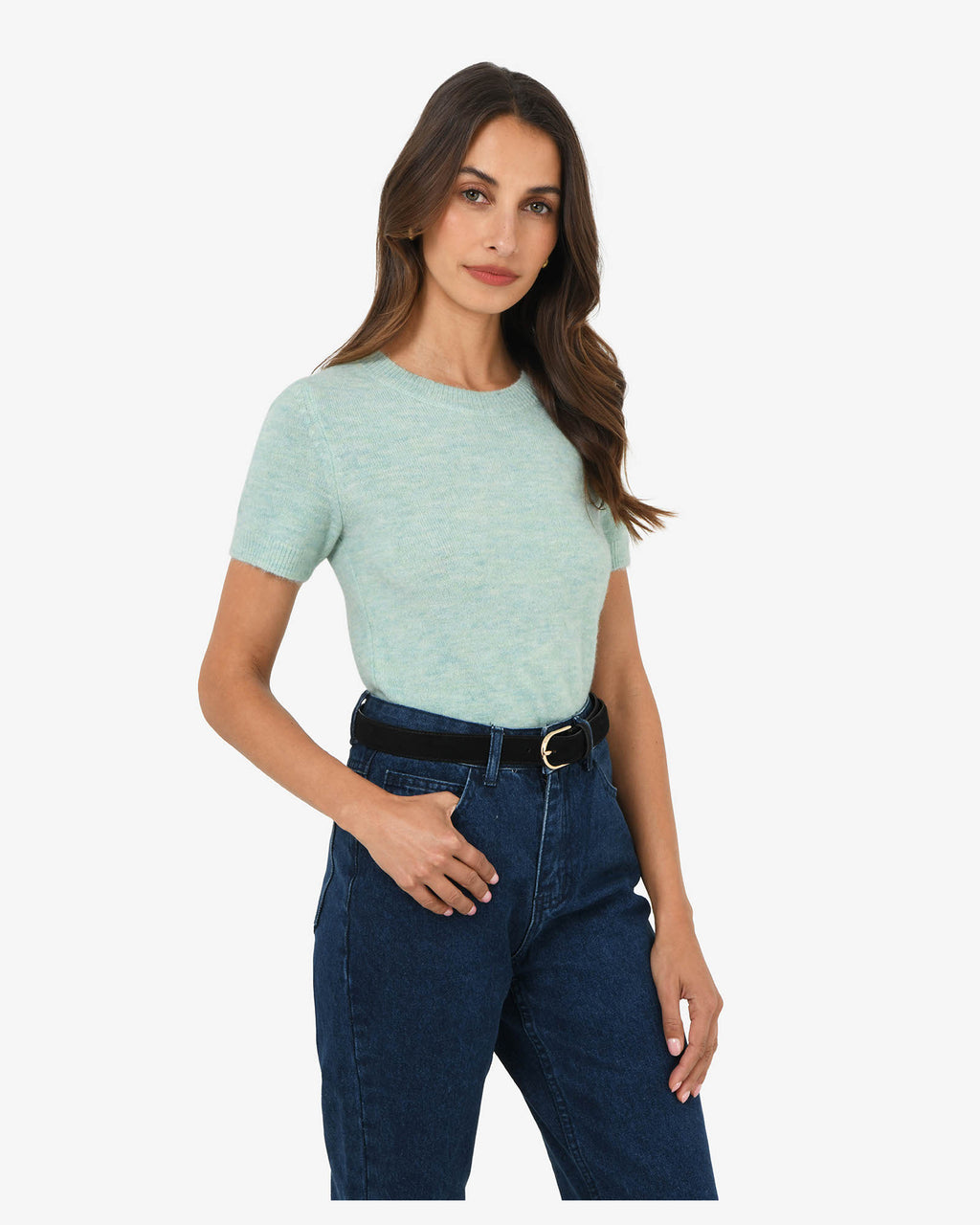Jaira Wool Blend Knit in spearmint — view 3