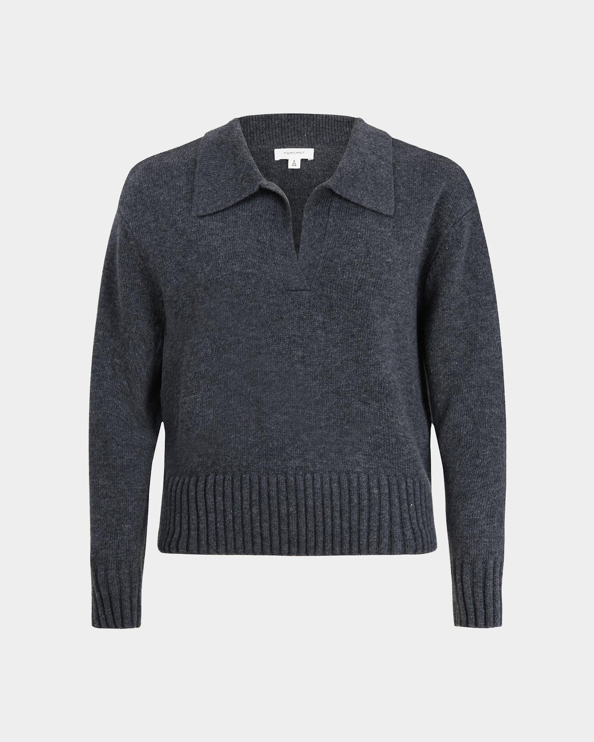 Mina Wool Blend Knit in marle grey — product-only view