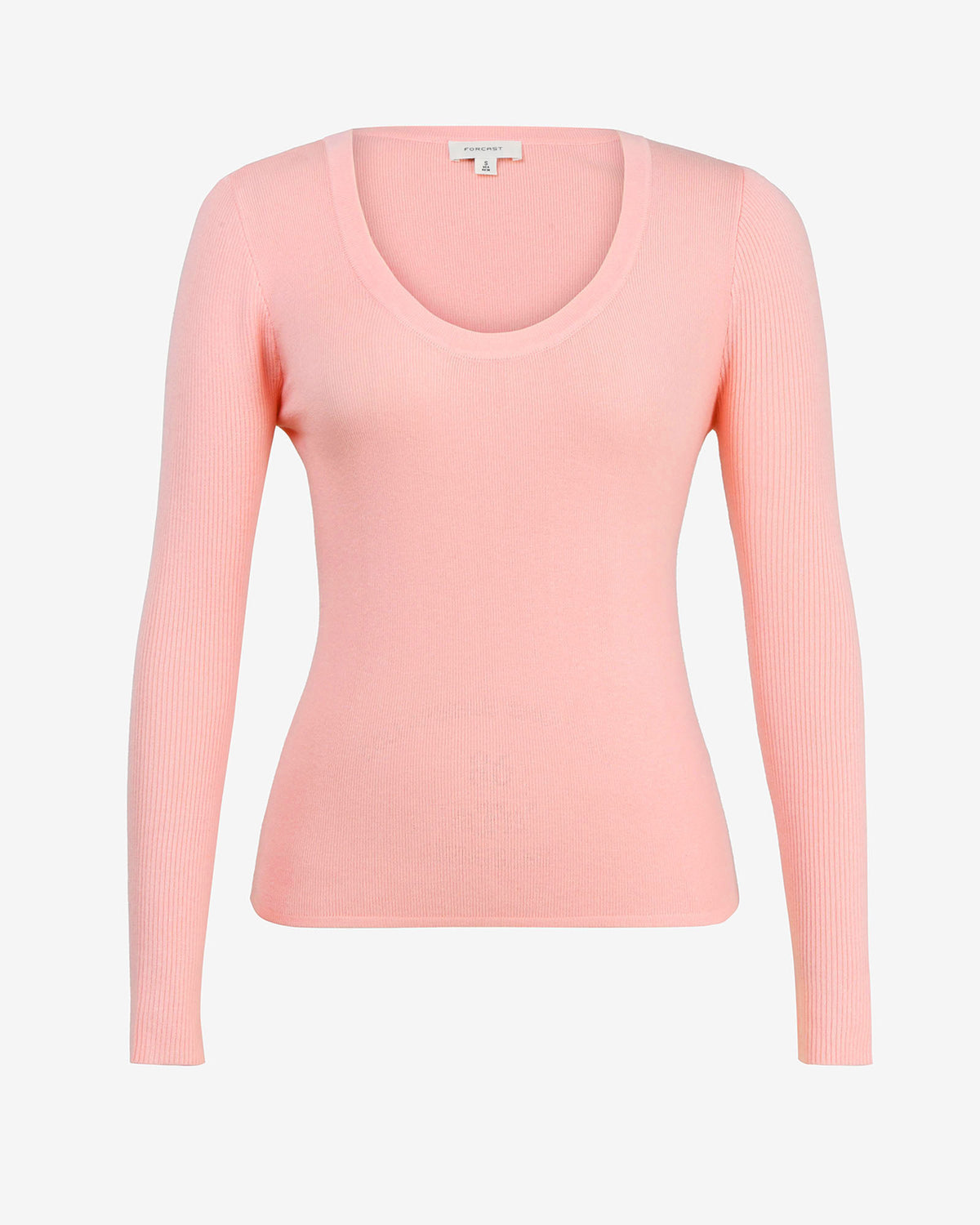 Samira Scoop Neck Knit in pink — product-only view