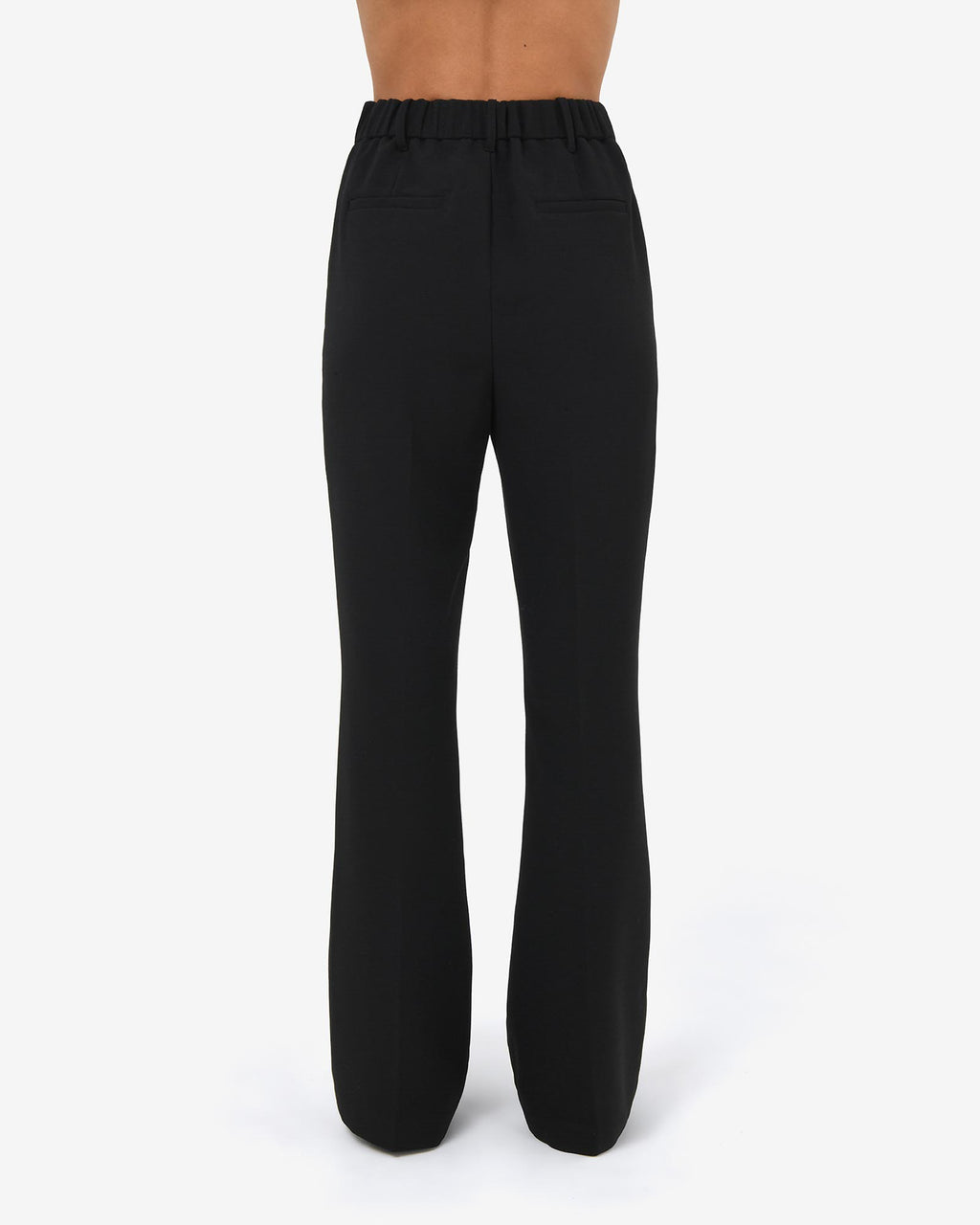 Maris Bootleg Pants in black — back view
