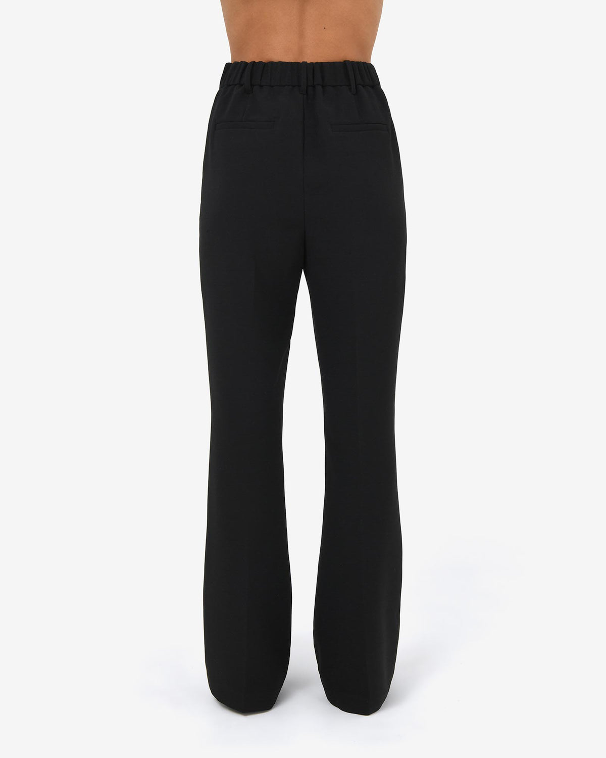 Maris Bootleg Pants in black — back view