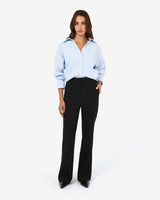 Maris Bootleg Pants in black — full-length view