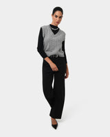Gordon Straight Leg Pants in black — full-length view