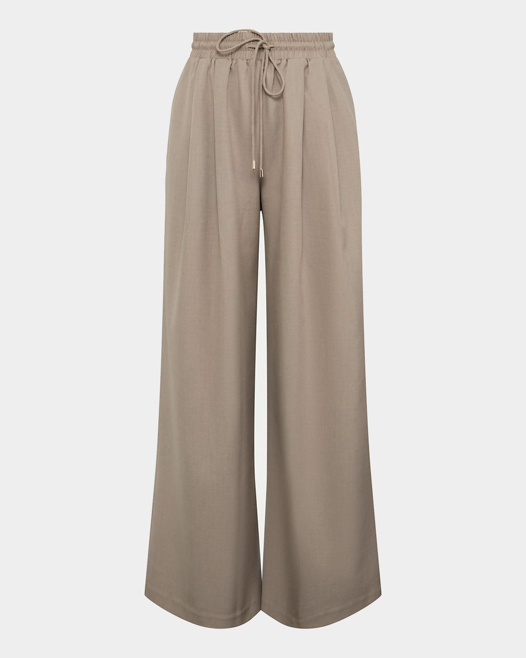 Abel Elastic Waist Relax Pants in sand — product-only view