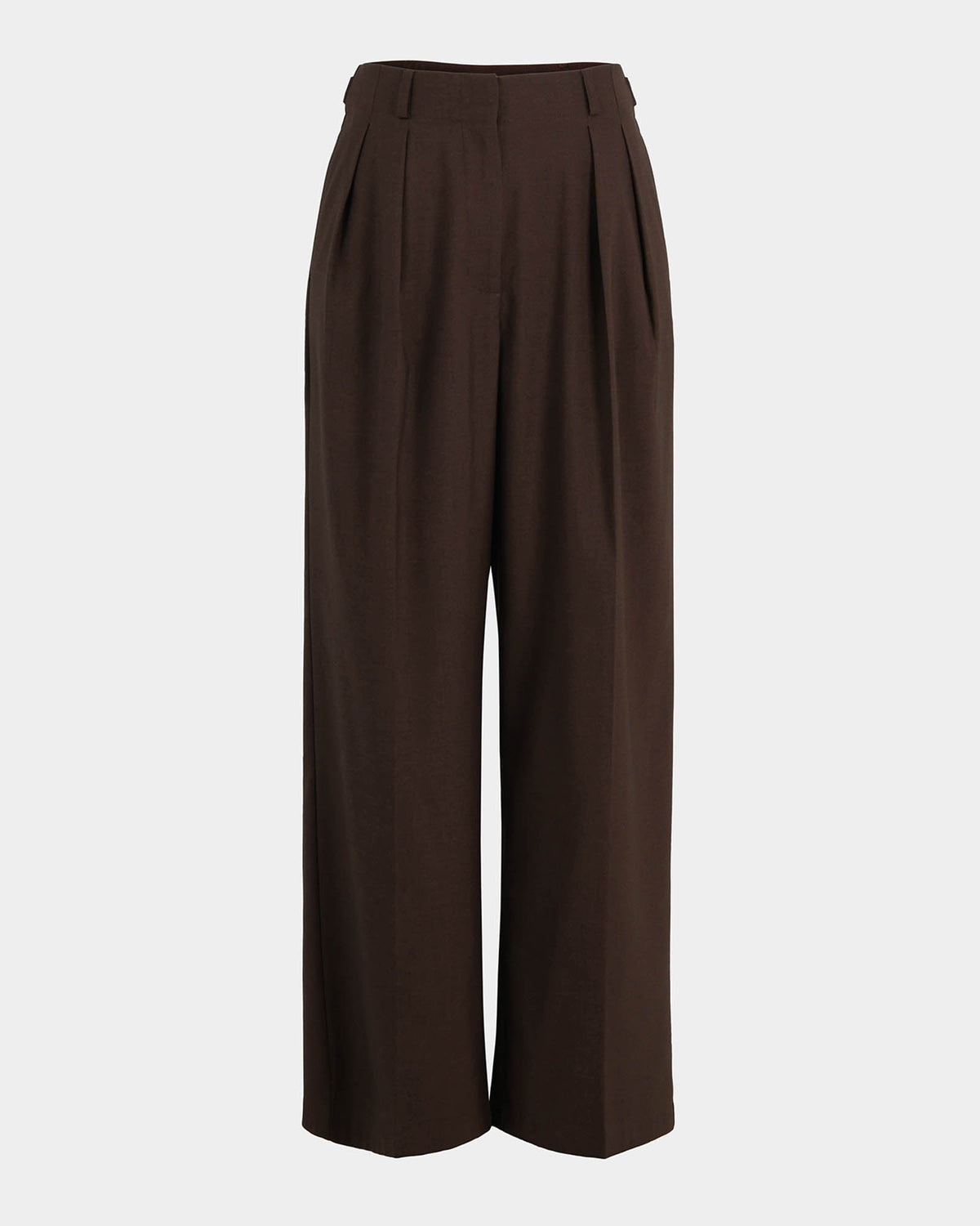 Milan Adjustable Waist Pants in chocolate — product-only view