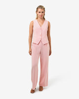 Nikki Tailored Pants in pink — full-length view