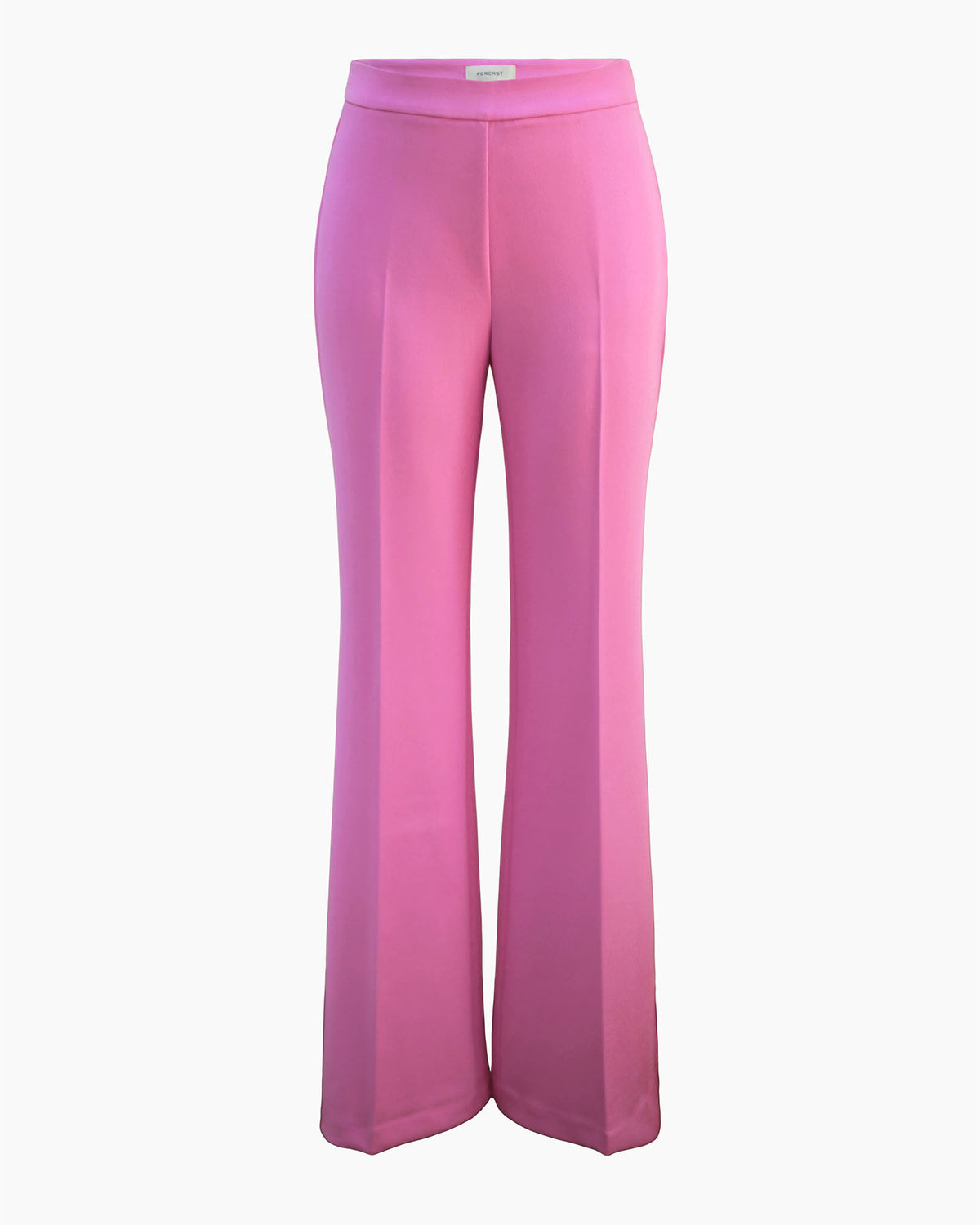 Belmore Crepe Flared Pants in bubblegum — product-only view
