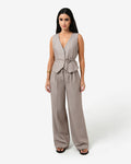Fitzroy Pleat Front Pants — full-length view