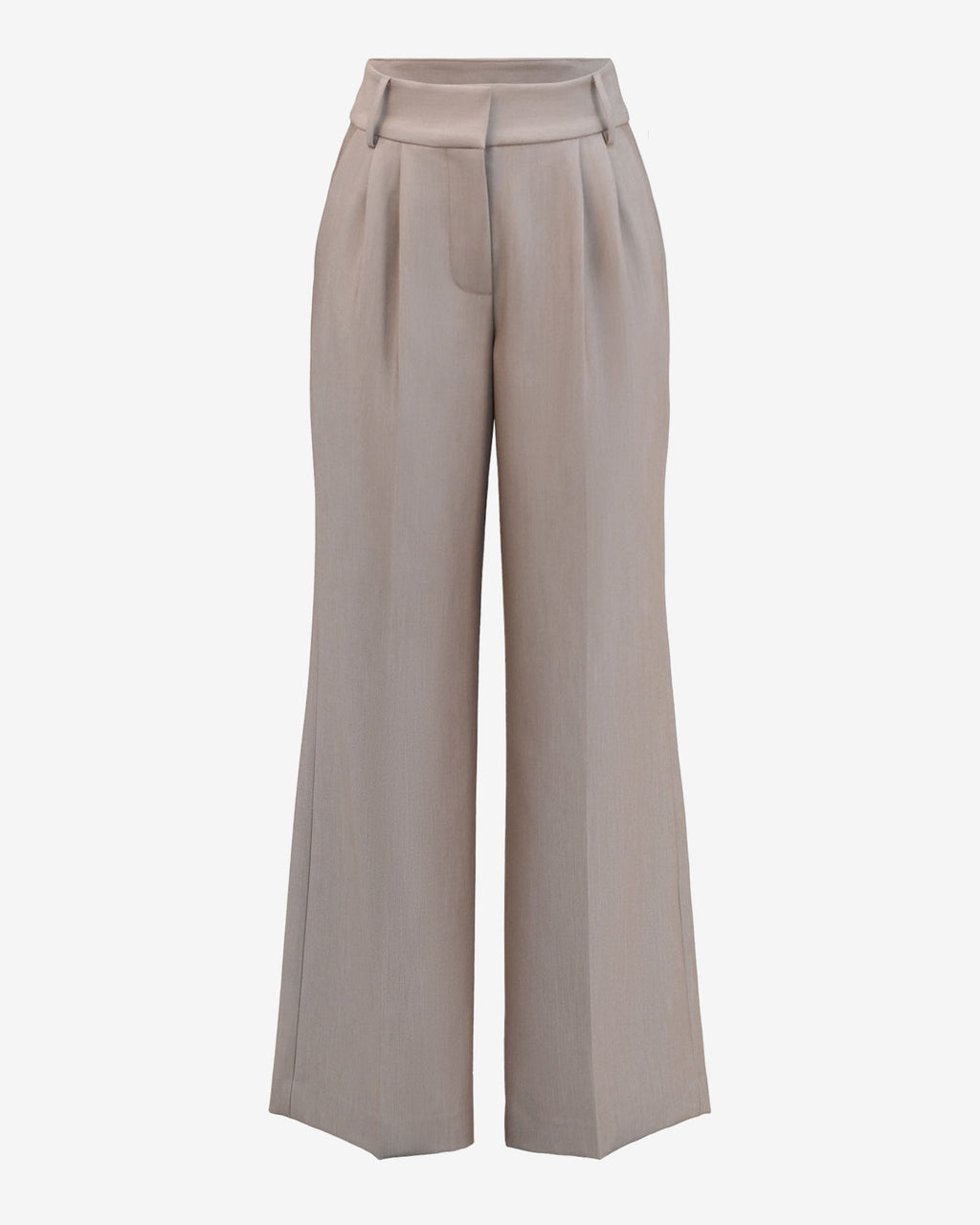 Fitzroy Pleat Front Pants in oyster beige — view 6