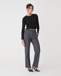 Merid Tailored Pants in dark grey — full-length view