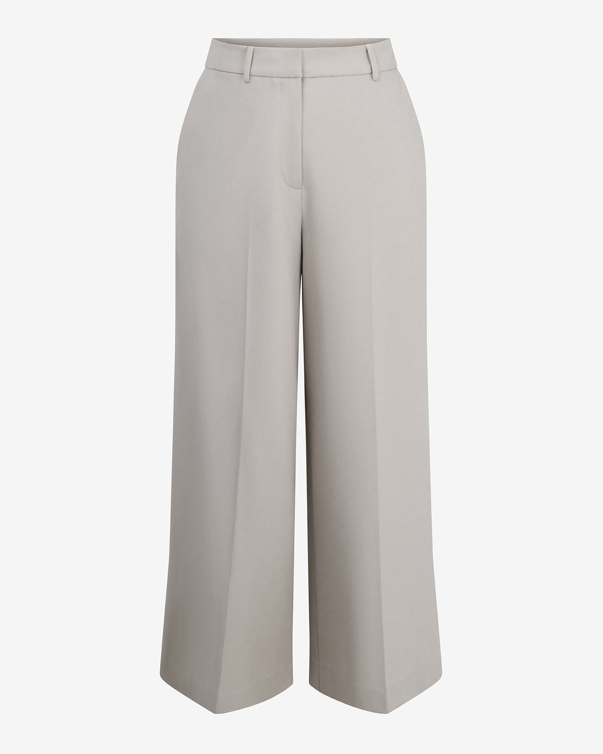 Mallory Herringbone Culottes in dove grey — product-only view