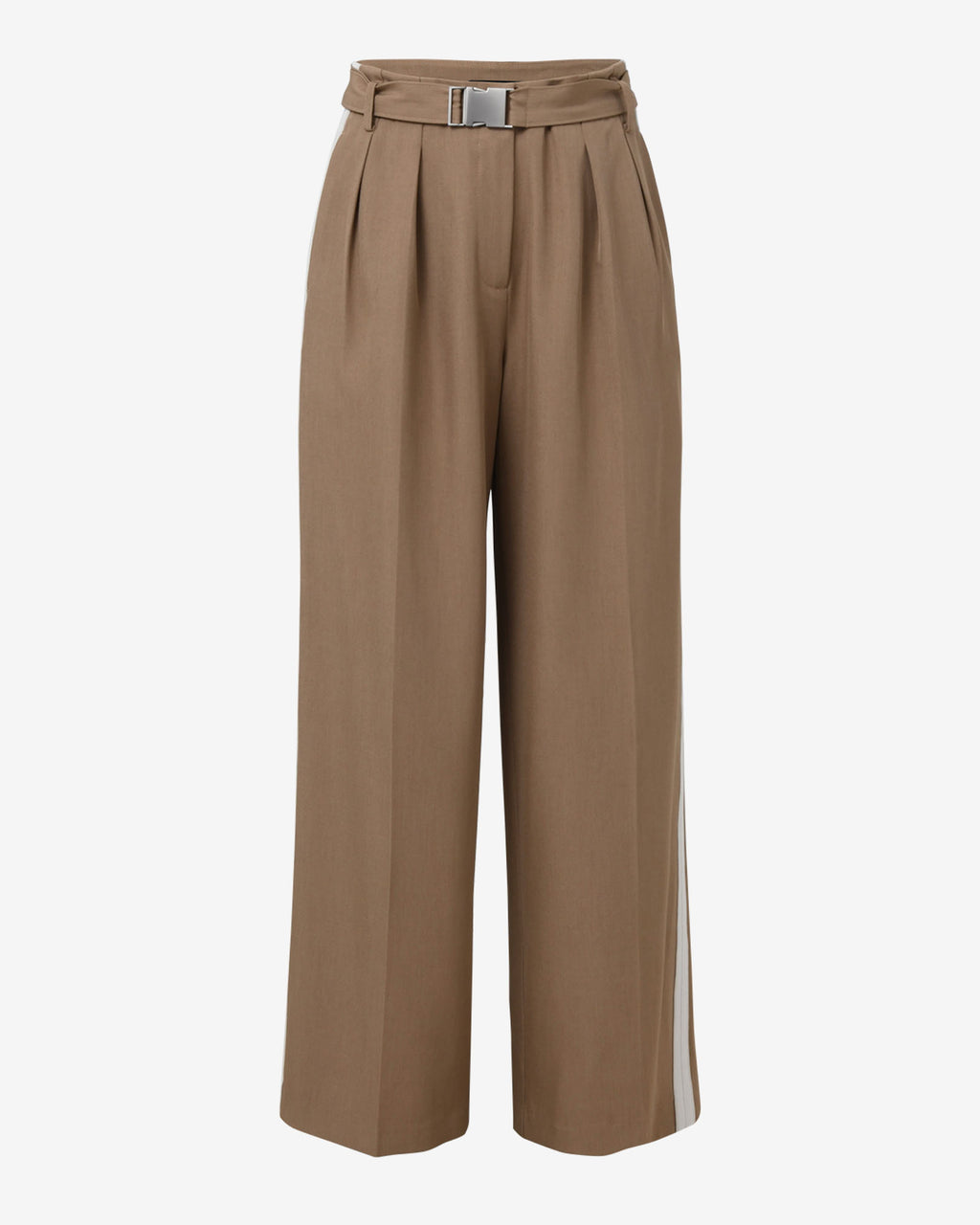 Rowan Belted Contrast Pants in camel — product-only view