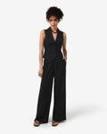 Amera 2 Wide Leg Tailored Pants in black — full-length view