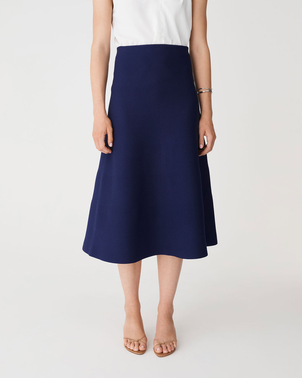 Heloise Milano Knit Skirt in twilight — close-up view