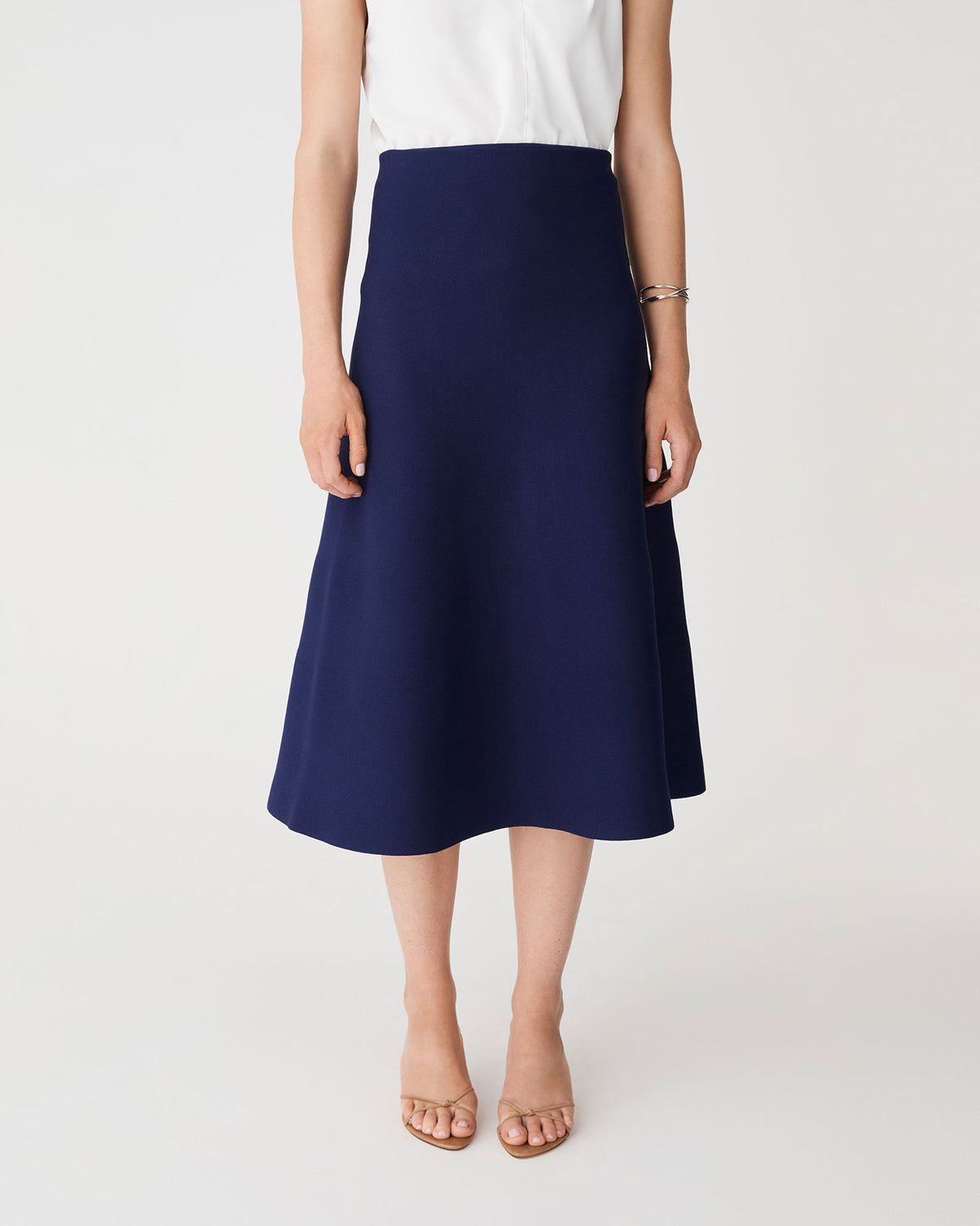 Heloise Milano Knit Skirt in twilight — close-up view