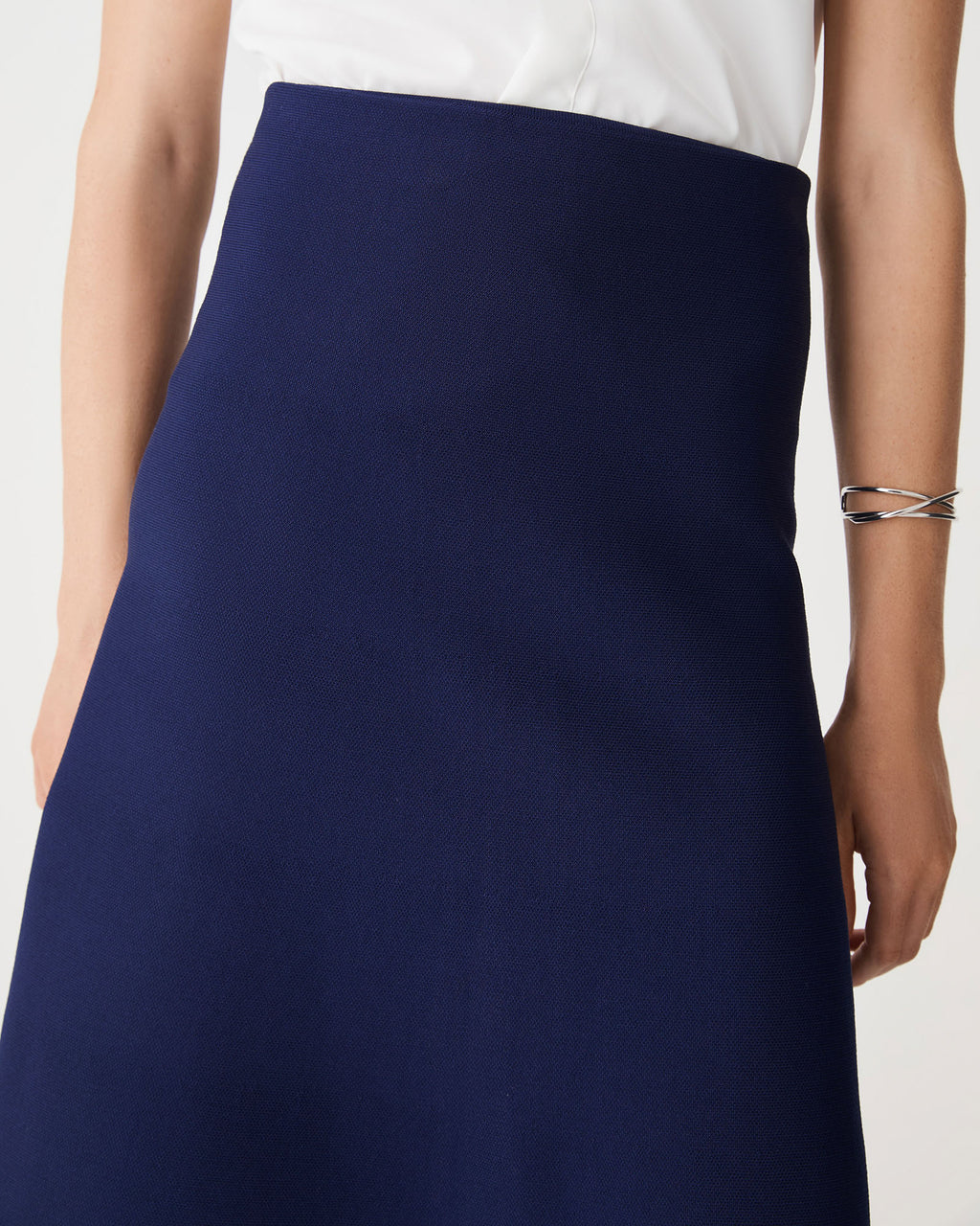 Heloise Milano Knit Skirt in twilight — fabric detail