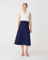 Heloise Milano Knit Skirt in twilight — full-length view
