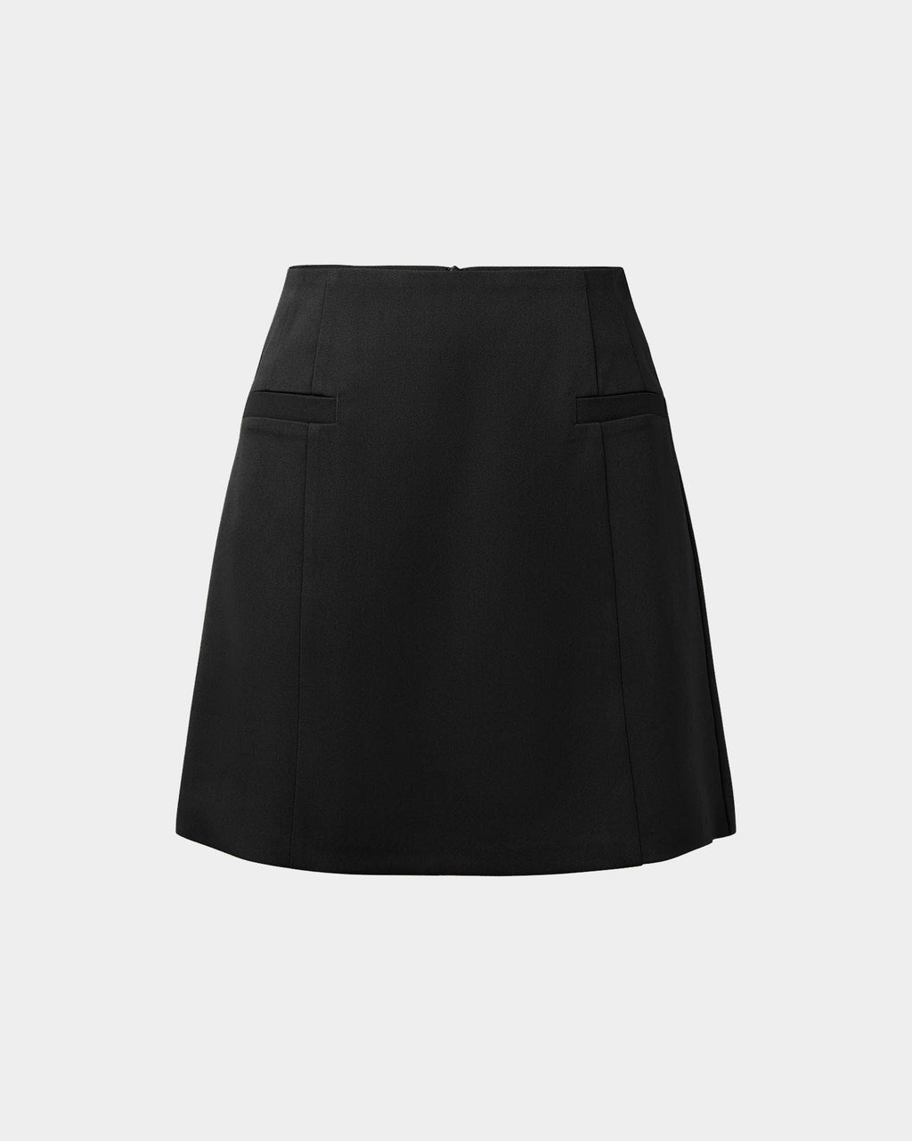 Kiya Panel Skirt in black — product-only view