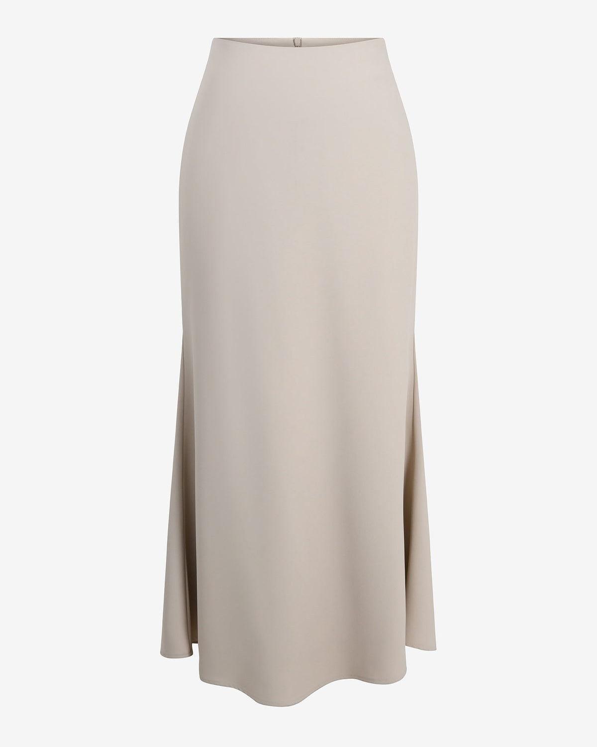 Caris Flared Maxi Skirt in greige — product-only view