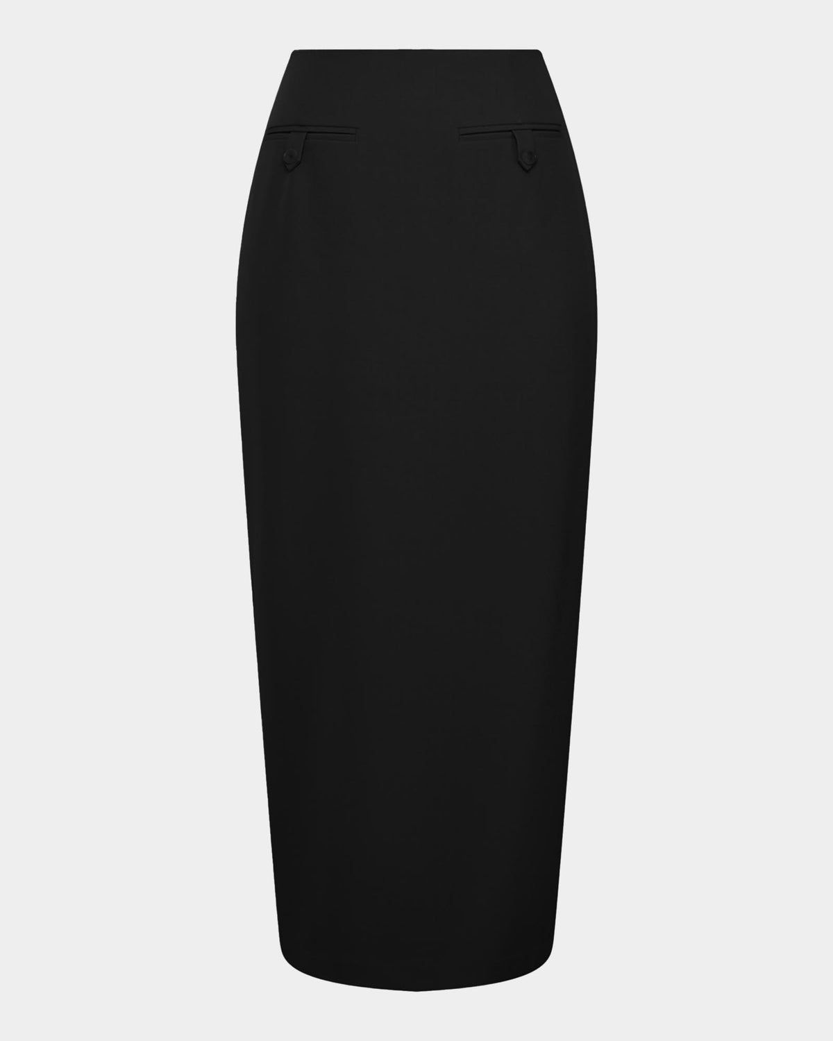 Milla Column Midi Skirt in black — product-only view