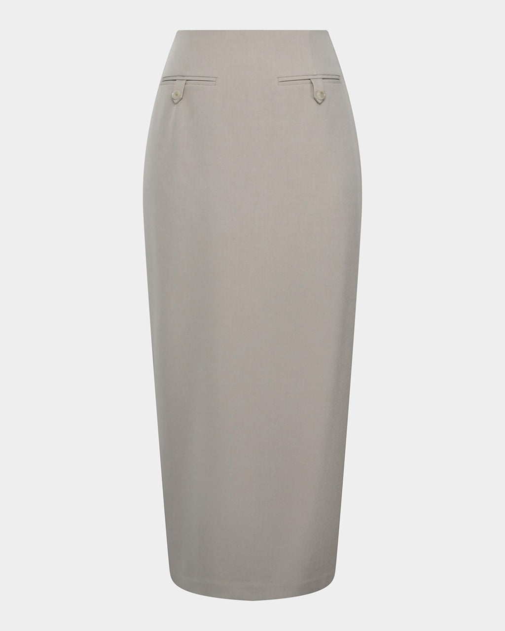 Milla Column Midi Skirt in stone — product-only view