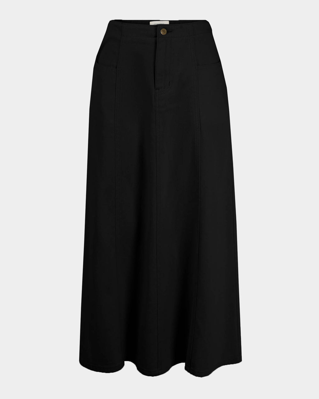 Sam Panel Denim Skirt in black — product-only view