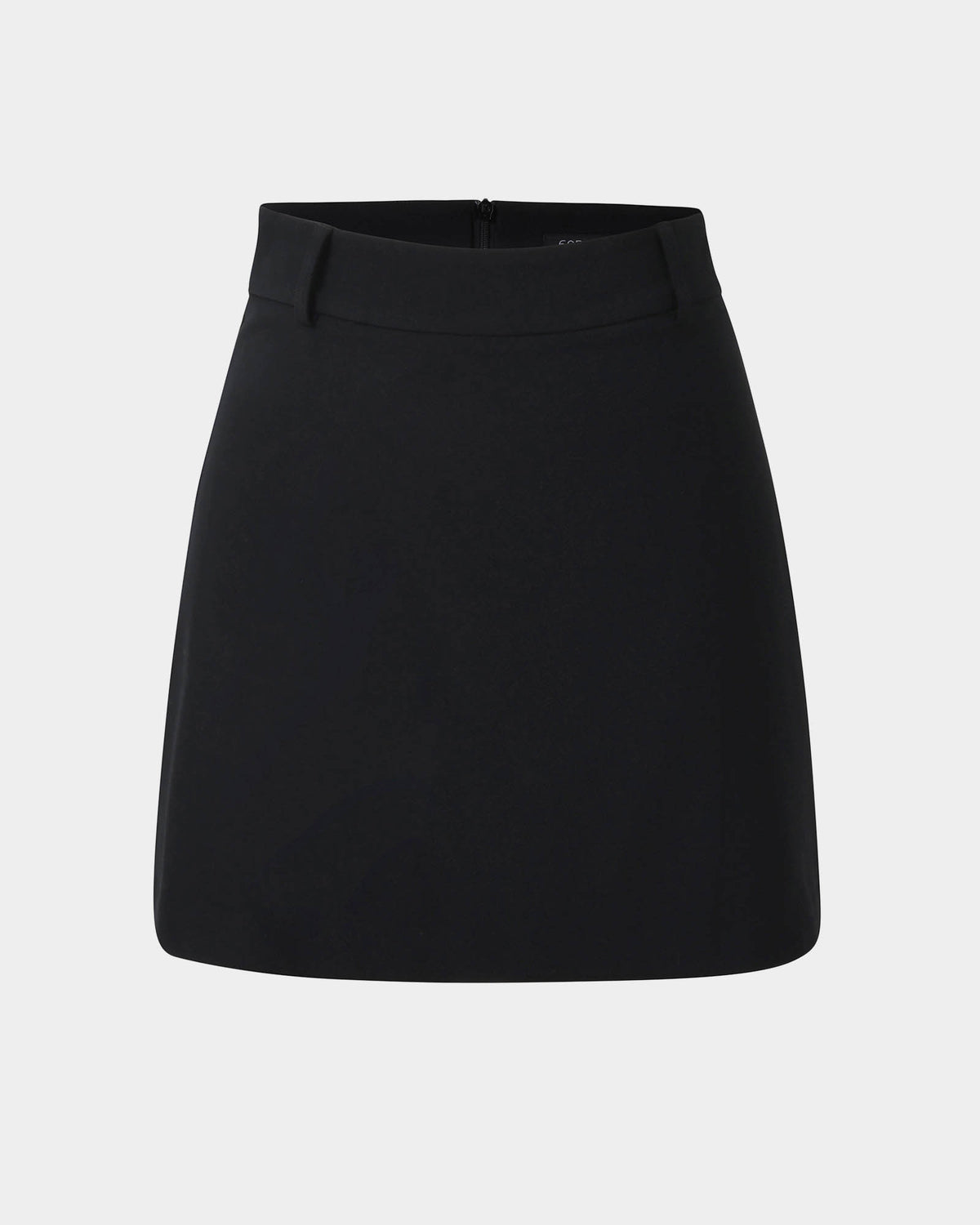 Gordon A-Line Mini Skirt in black — product-only view