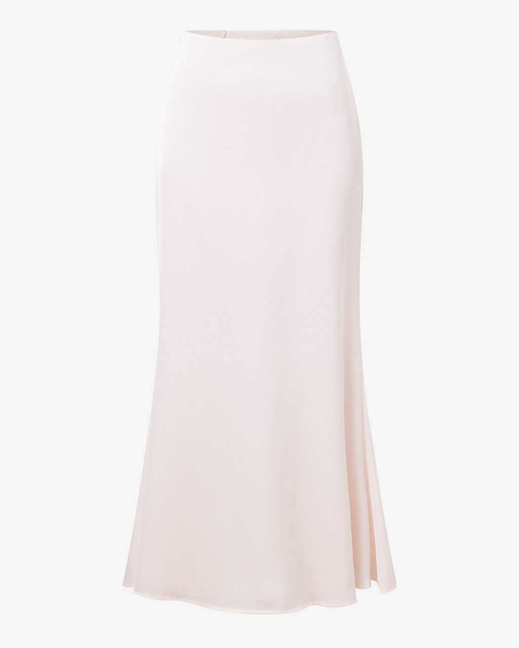 Leigh Satin Maxi Skirt in pearl — product-only view