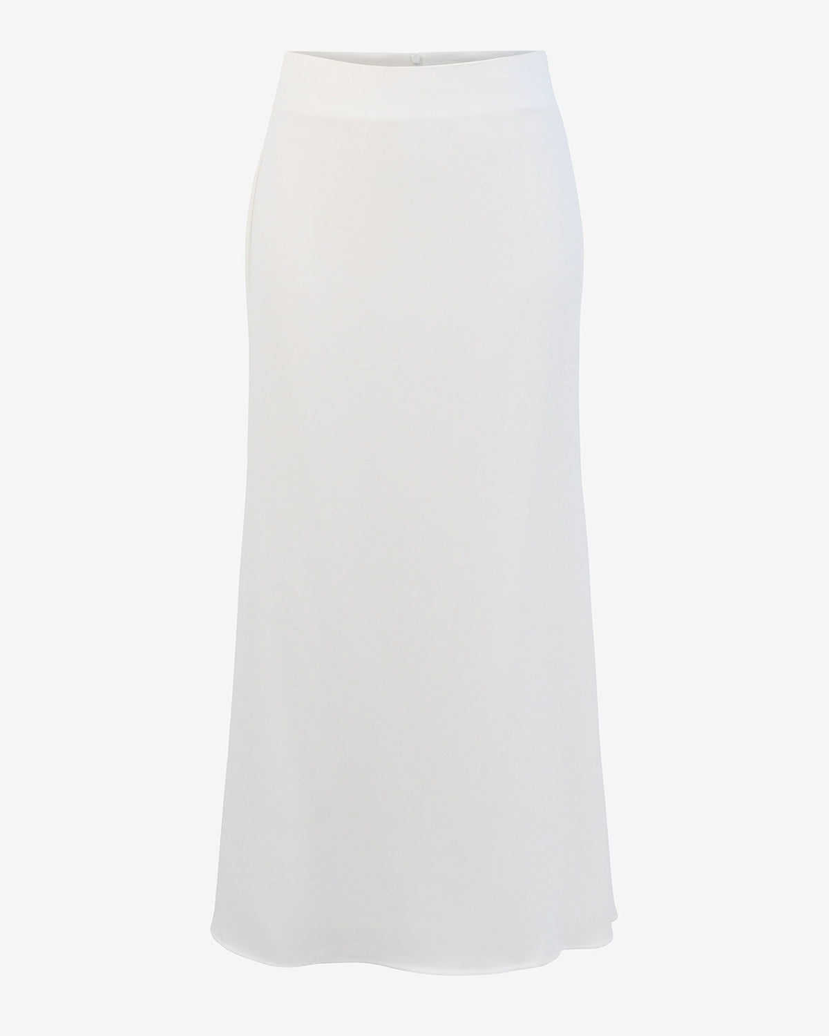 Carissa Flared Maxi Skirt in white — product-only view