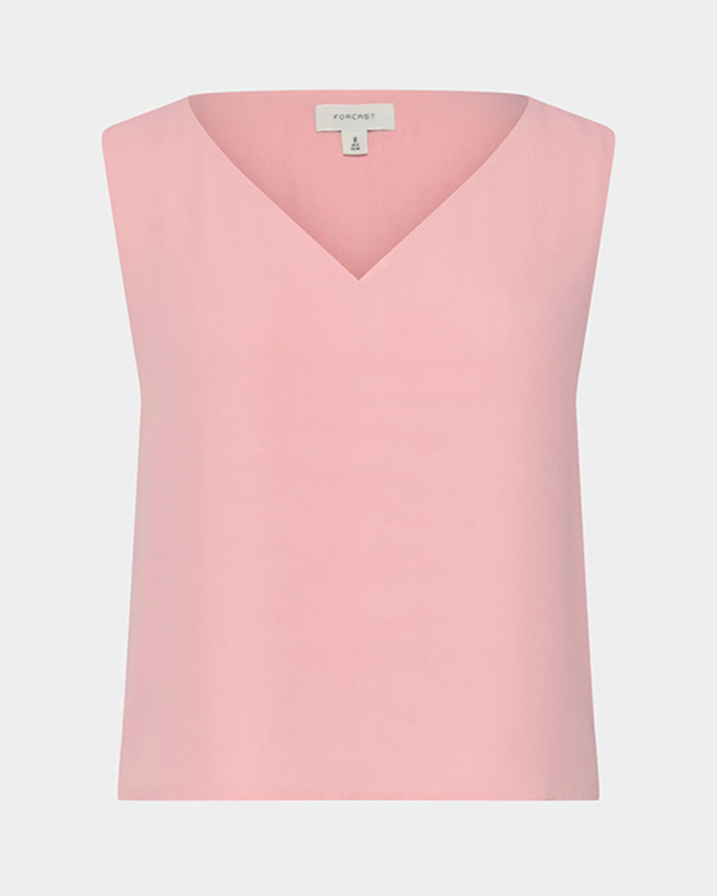 Blair V-neck Crop Top in pink — product-only view